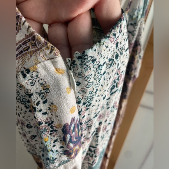 Free People Margarita Patchwork Jumpsuit in Ivory Combo - Picture 5 of 8